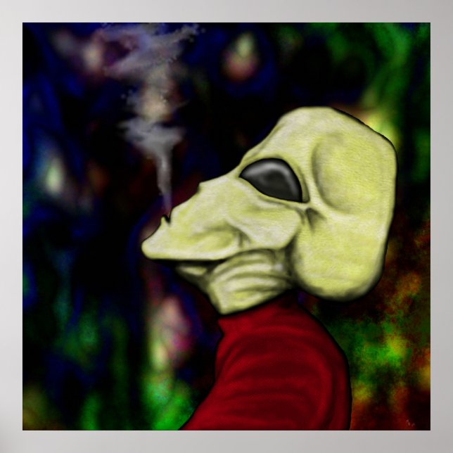 "Der Weltraum ist voller Rauch..." Poster (Vorne)