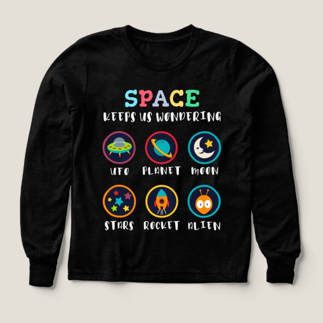 Der Weltraum lässt uns staunen (Design Vorderseite)