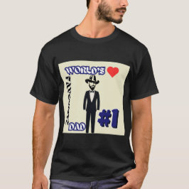 Der weltweit beliebteste Vater #1 Black Kurz-Sleev T-Shirt