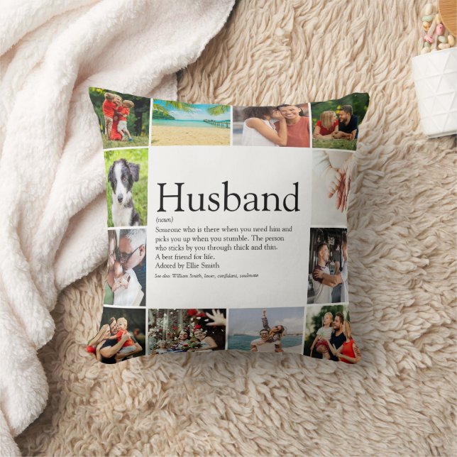 Der weltweit beste Husband Definition 12 Foto Spaß Kissen (Decke)