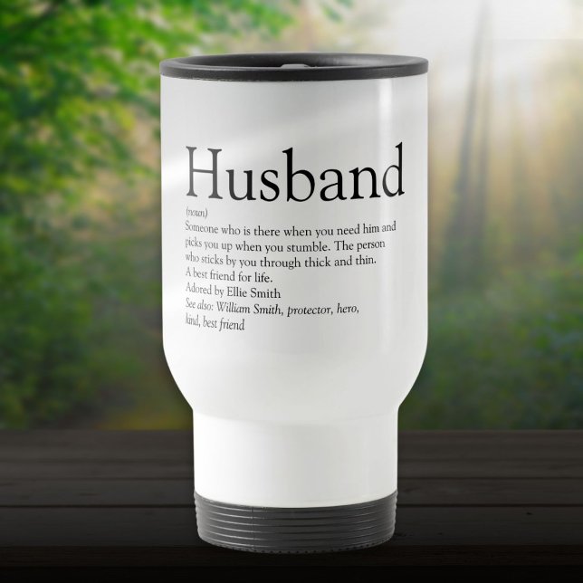 Der weltweit beste Husband Definition Fun Reisebecher (World's Best Ever Husband Definition Fun Travel Mug)