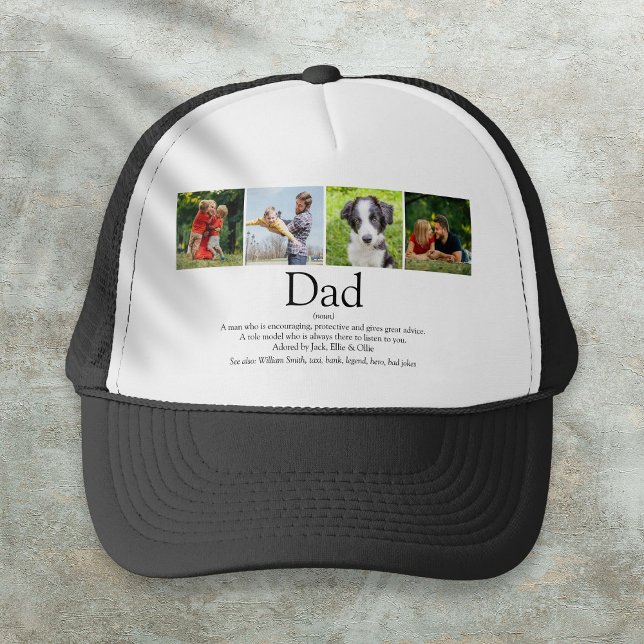 Der weltweit beste Pater-Definition-Foto-Spaß alle Truckerkappe (World's Best Ever Dad Father Definition Photo Fun Trucker Hat)