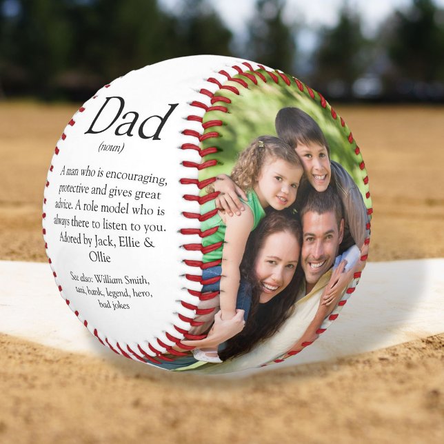 Der weltweit beste Vater Definition 2 Foto Spaß Baseball (World's Best Dad Definition 2 Photo Fun Baseball)