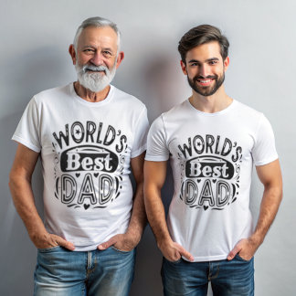 Der weltweit beste Vater Vintager Typografie-T - S T-Shirt