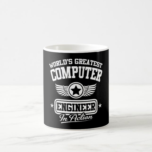 Der weltweit größte Computeringenieur in Aktion Kaffeetasse (Mittel)