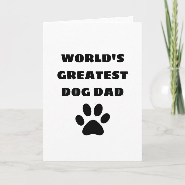 Der weltweit größte Hund-Vater mit benutzerdefinie Karte (Vorderseite)