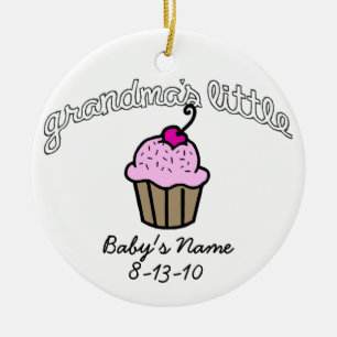 Der wenige kleine Kuchen der Großmutter - Rosa - Keramik Ornament