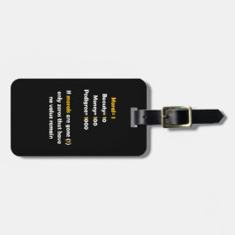 Der Wert der Moral im Leben Gepäckanhänger