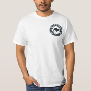 Der Wert-Shirt der weißen Büffel-draußen Männe T-Shirt