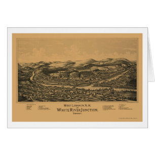 Der Westlibanon, panoramische Karte NH - 1889