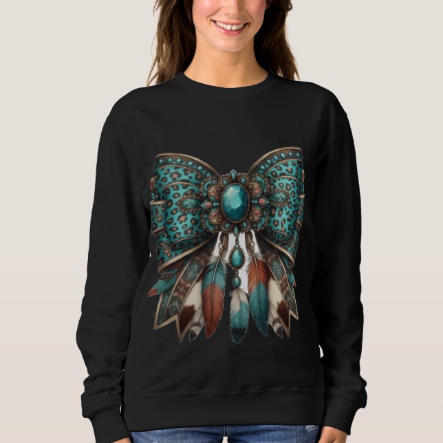 der westliche Bogenstil Sweatshirt (Vorderseite)