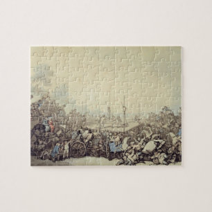 Der Wettkampf, 1787 (Stift, Tinte und w/c über