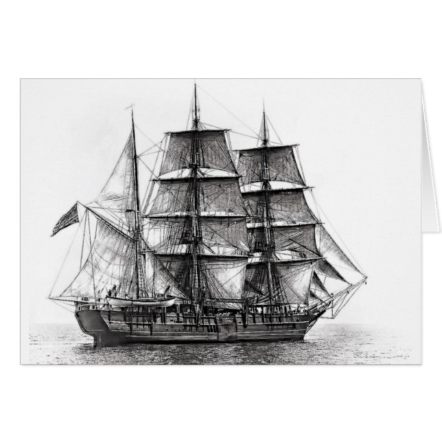 Der Whaler Charles W. Morgan (Vorderseite (Horizontal))
