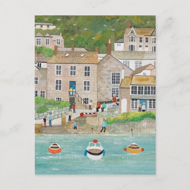 Der Wharf in Mousehole Postkarte (Vorderseite)