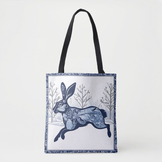 Der Whimsikale Ausflug des Hares Winters Tasche (Vorderseite)