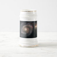 Der Whirlpool Galaxy M51 & Companion im Weltraum