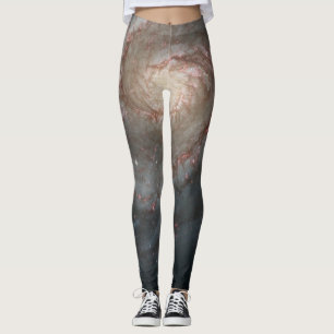 Der Whirlpool Galaxy M51 & Companion im Weltraum Leggings