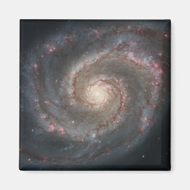 Der Whirlpool Galaxy M51 & Companion im Weltraum Magnet (Vorne)