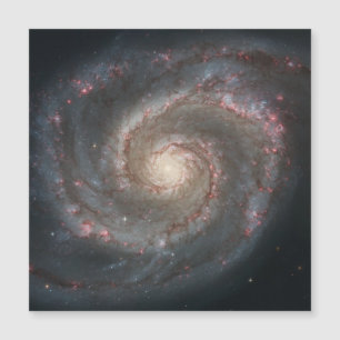 Der Whirlpool Galaxy M51 & Companion im Weltraum Magnetkarte
