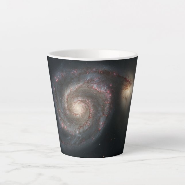 Der Whirlpool Galaxy M51 & Companion im Weltraum Milchtasse (Vorderseite)