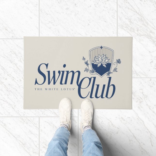 Der White Lotus Swim Club Fußmatte (Indoor)