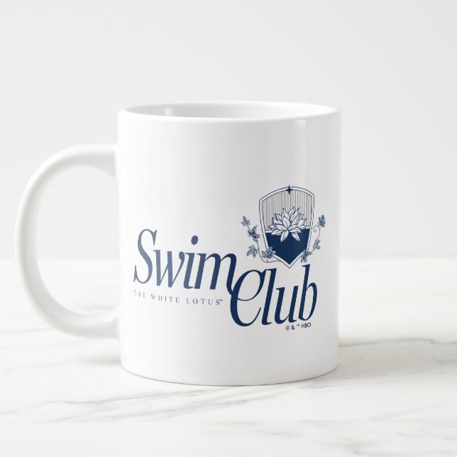 Der White Lotus Swim Club Jumbo-Tasse (Links)