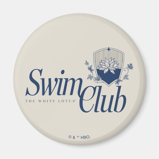 Der White Lotus Swim Club Magnet (Vorne)