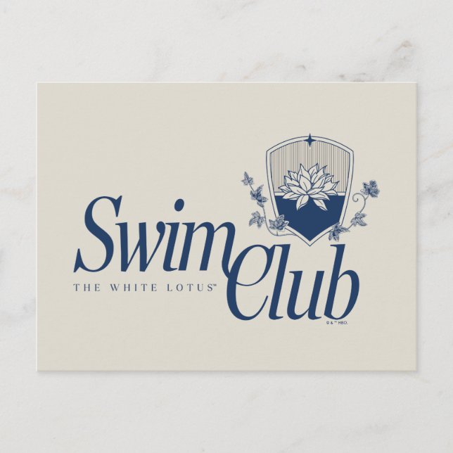 Der White Lotus Swim Club Postkarte (Vorderseite)
