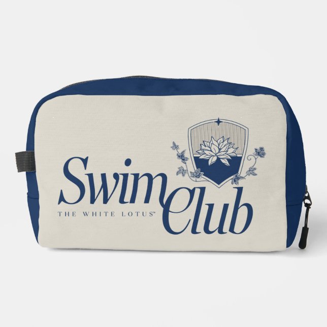 Der White Lotus Swim Club Waschbeutel (Vorderseite)