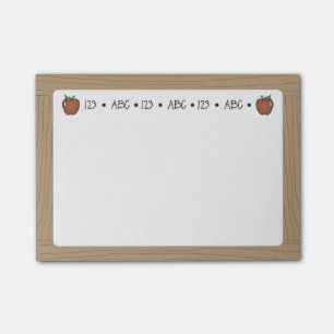 Der Whiteboard des Lehrers klebrige Post-it Klebezettel