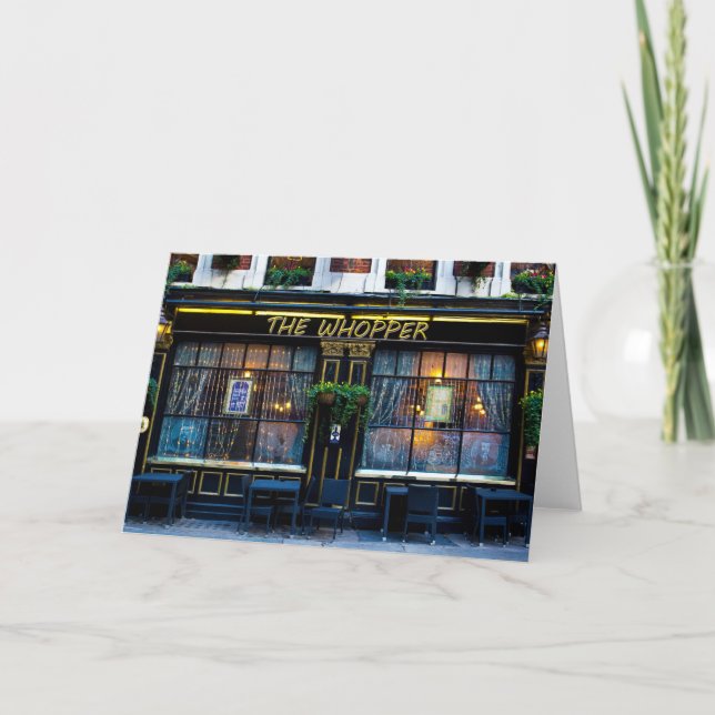 Der Whopper Pub Karte (Vorderseite)