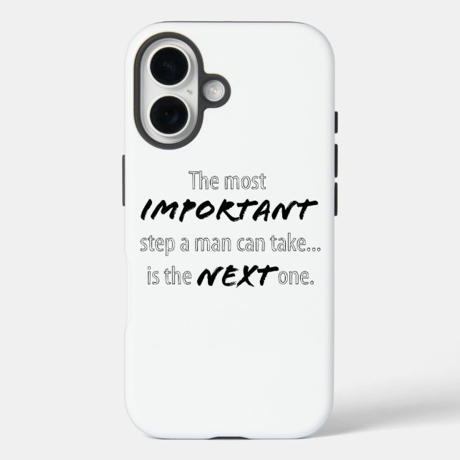 Der wichtigste Schritt iPhone 16 Hülle (Rückseite)