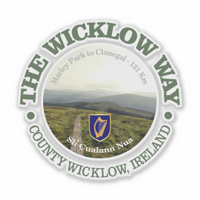Der Wicklow-Weg Aufkleber (Vorderseite)