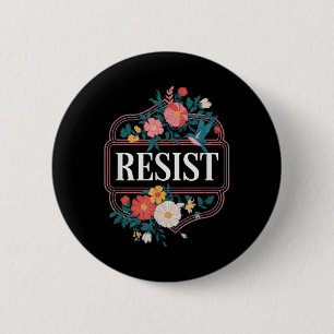 Der Widerstand gegen den Blumenprotest Trump gegen Button