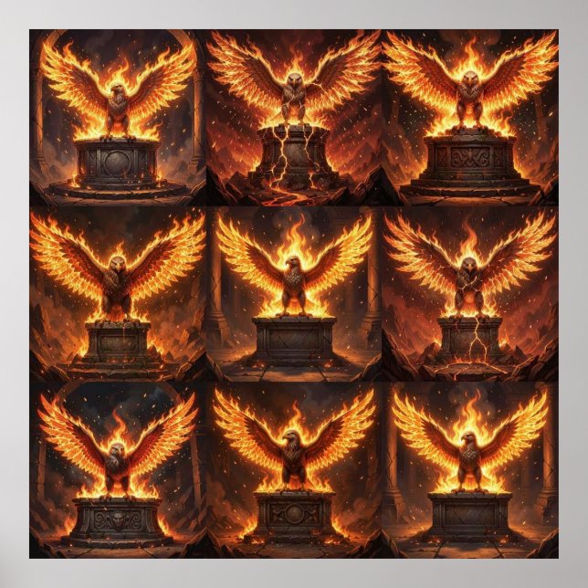 Der widerstandsfähige Flammenaltar Poster (Vorne)