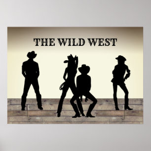 Der "Wild West Custom Text" Poster