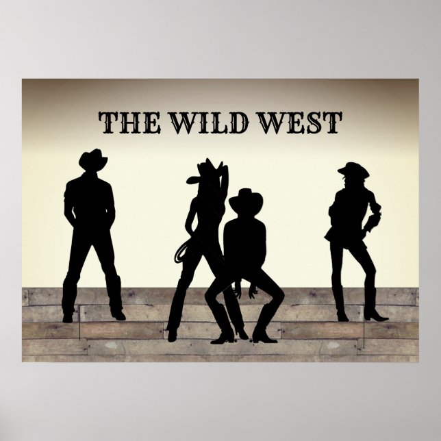Der "Wild West Custom Text" Poster (Vorne)