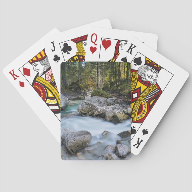 Der Wildbach Ramsauer Ache Spielkarten (Rückseite)