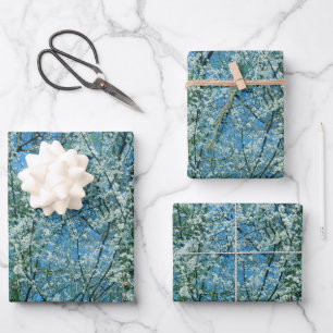 Der wilde Pflaumenbaum in Blüte Geschenkpapier Set
