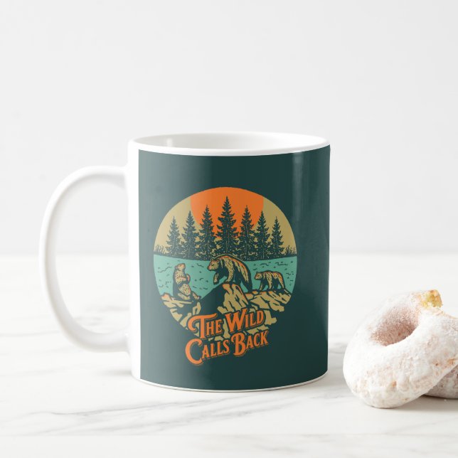 Der Wilde Ruft Zurück Kaffeetasse (Mit Donut)