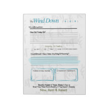 Der WIND DOWN – 5-Minuten-Abend-Journal-Notizblock