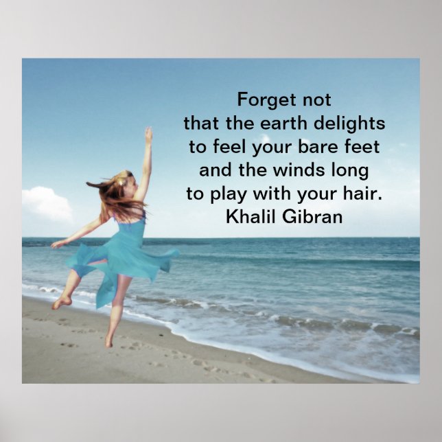 Der Wind sehnt sich danach, mit deinen Haaren zu s Poster (Vorne)