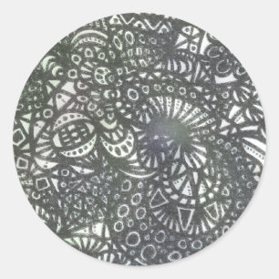 Der Windwurm A1 Runder Aufkleber