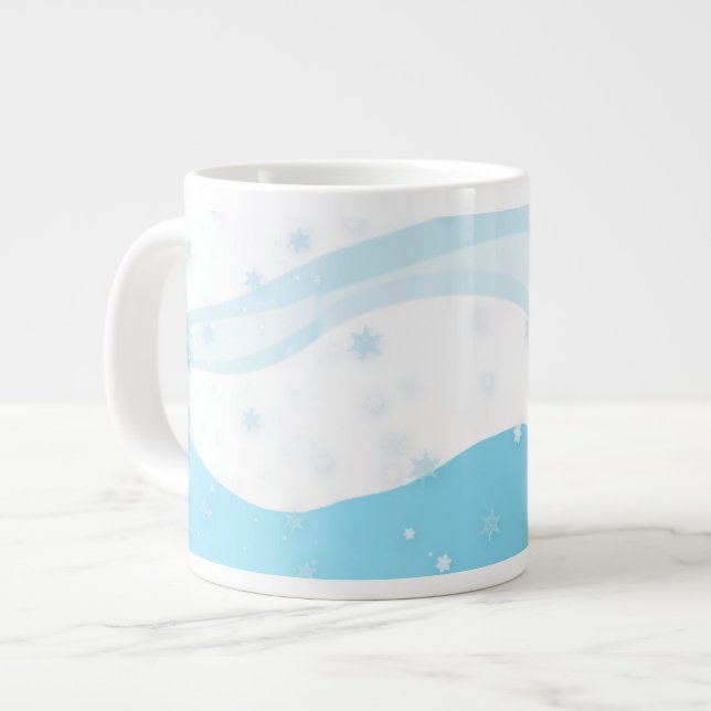 Der Winter ist da - JUMBO Tasse (Vorderseite Links)