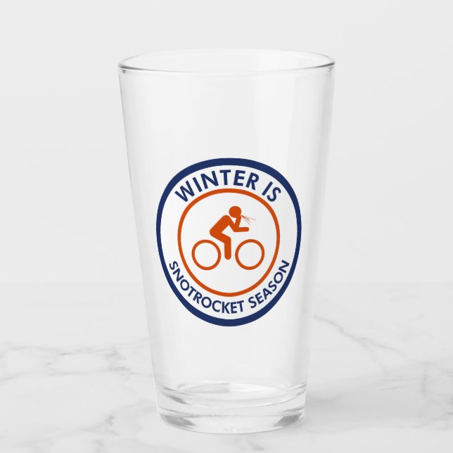 Der Winter ist die sonnige Rocksaison. Glas (Vorderseite)