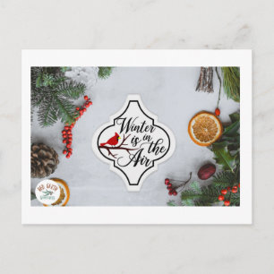 Der Winter ist in der Luft... Postkarte