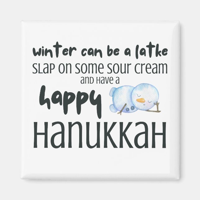 Der Winter kann ein Latein sein Magnet (Vorne)