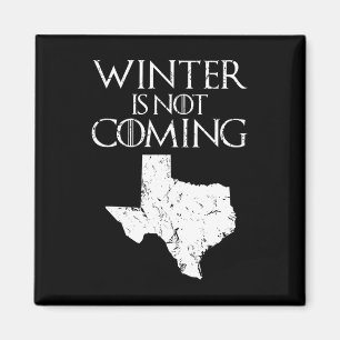 Der Winter kommt nicht zu sonnigen Weihnachten Tx  Magnet