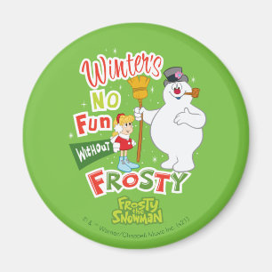 Der Winter macht keinen Spaß ohne Frost den Schne Magnet
