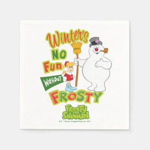 Der Winter macht keinen Spaß ohne Frost den Schne Serviette